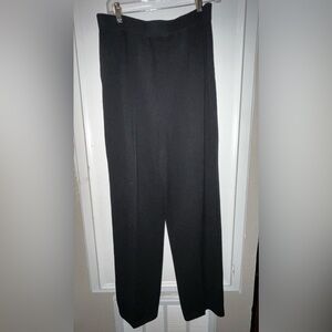 St John Black Pull On Slacks size 16